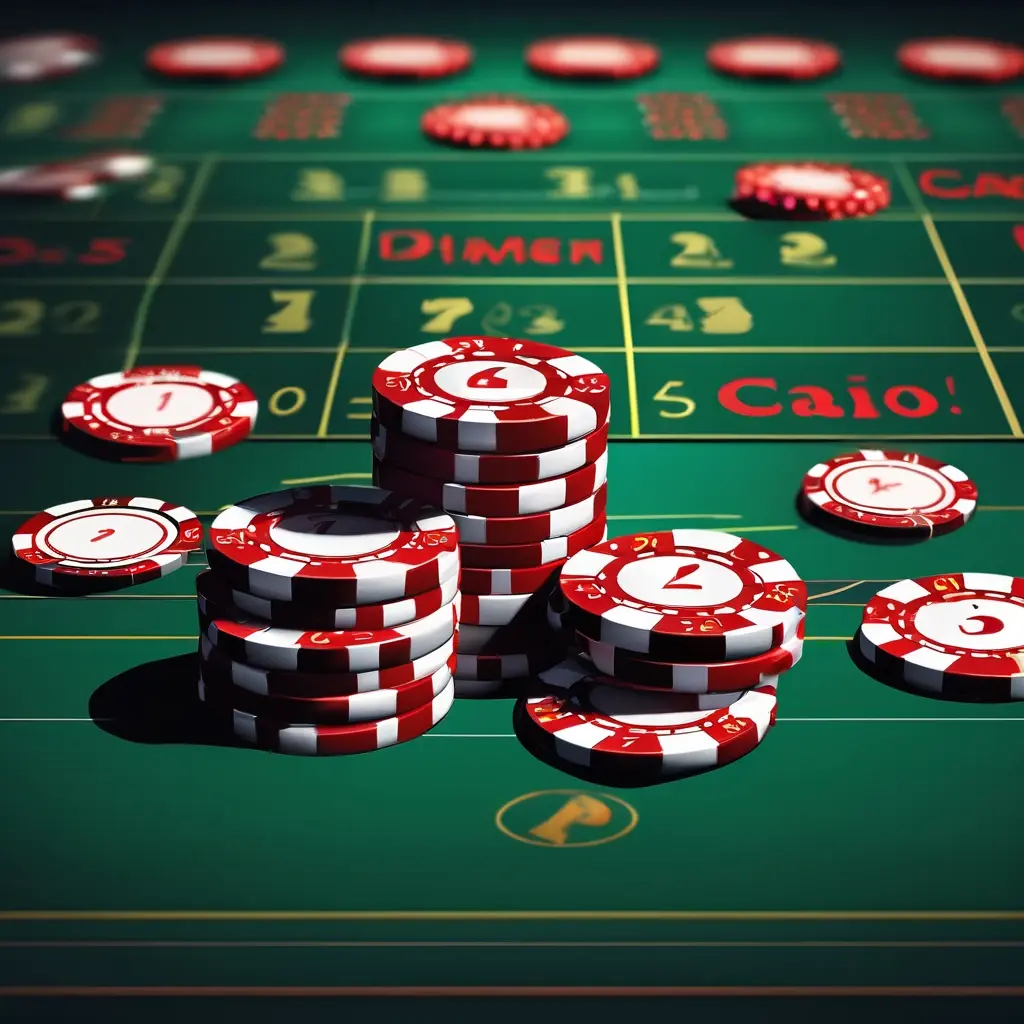 Martingale strategy concept art with rising graph and casino chips - মার্টিনগেল স্ট্র্যাটেজি