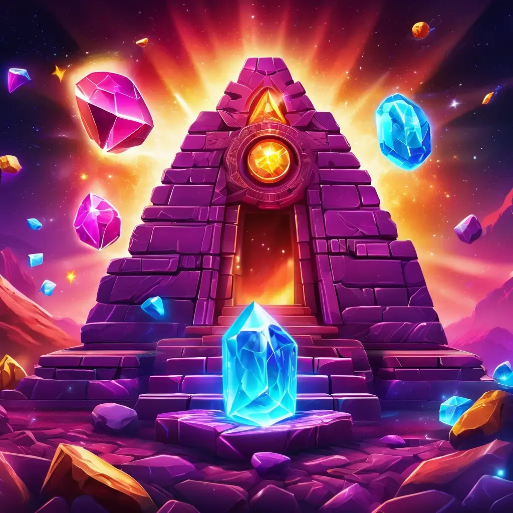 Mashup image featuring the Starburst gemstone star and Gonzo from Gonzo's Quest looking at a map