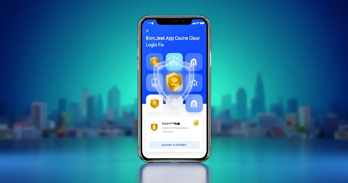 BoroJeet App Cache Clear Login Fix visual guide for Bangladesh readers