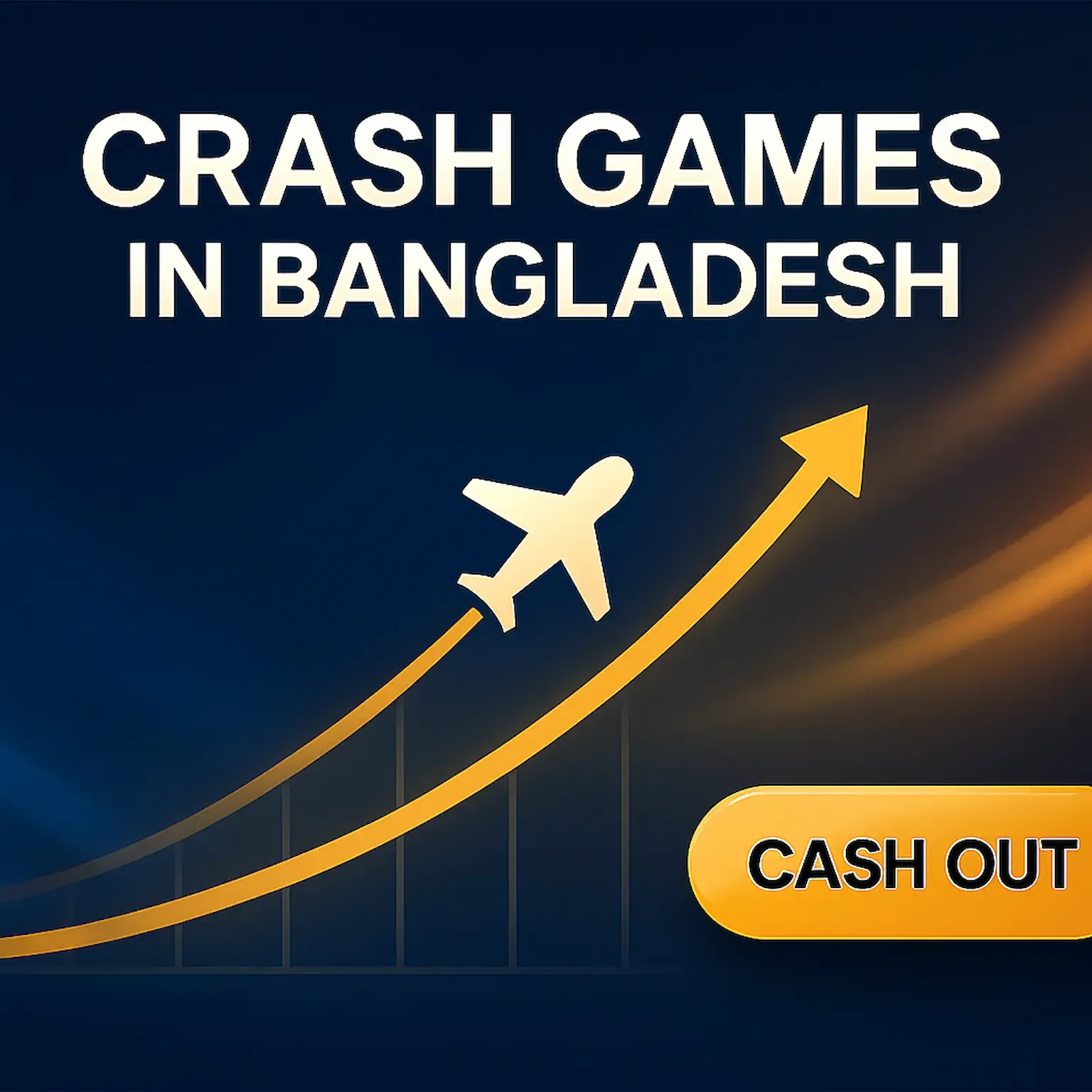 A guide explaining how to play crash games like Aviator in Bangladesh, showing a rising multiplier graph on a phone screen.