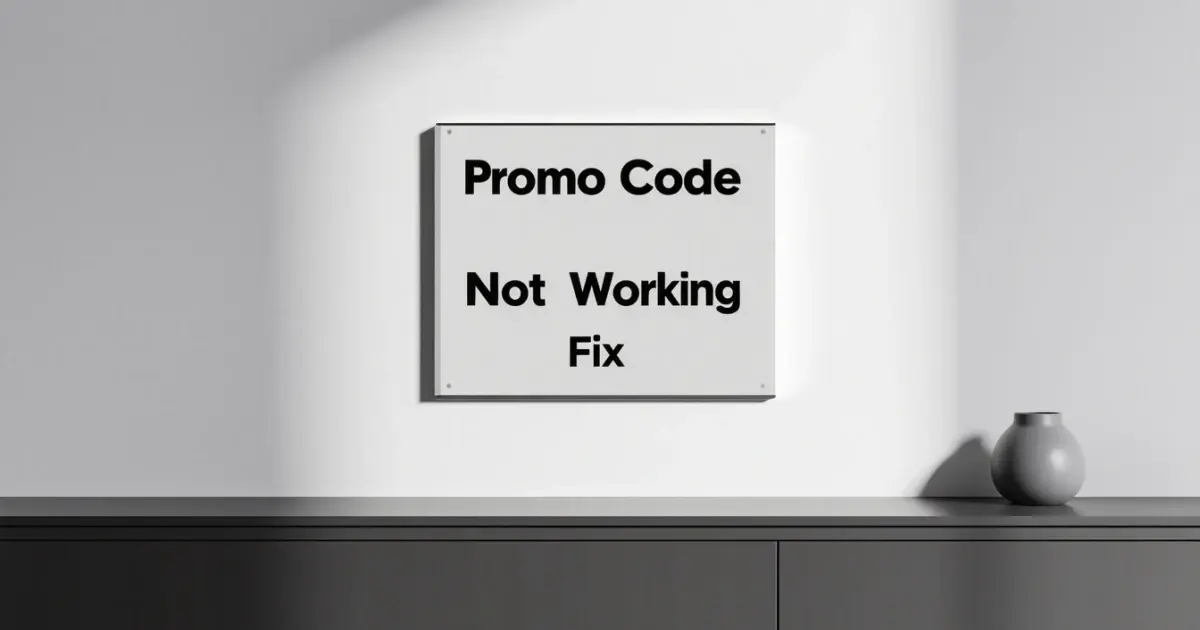 Promo Code Not Working Fix visual for BoroJeet readers
