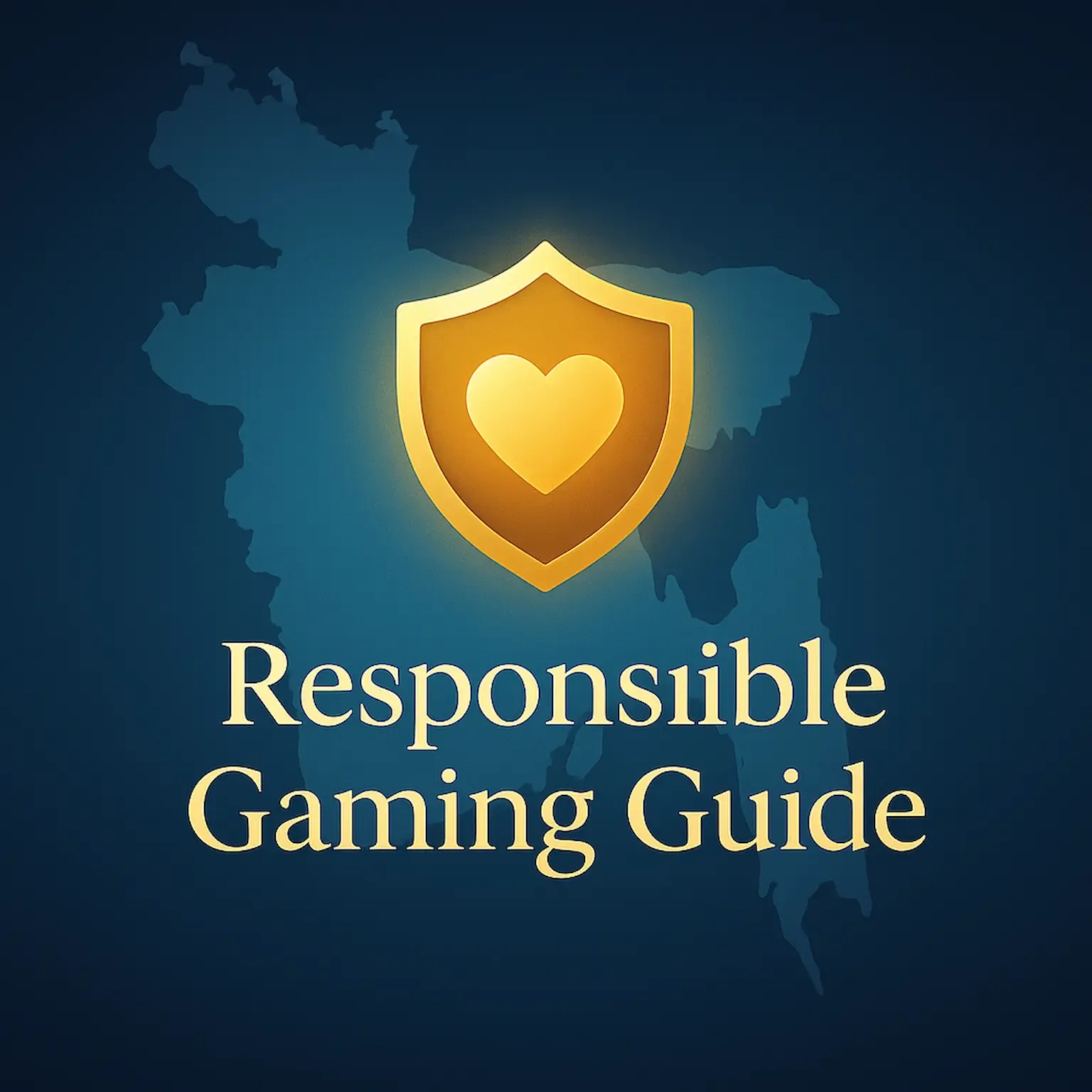 একটি শিল্ড এবং হার্ট আইকন যা বাংলাদেশে দায়িত্বশীল গেমিং এবং নিরাপদ বেটিং অনুশীলনকে প্রতীকী করে।