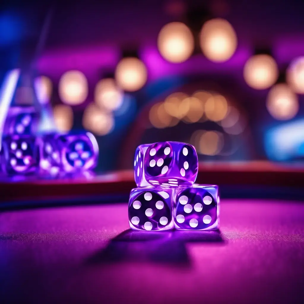 Sic Bo table layout with three dice and betting options - সিক বো গেম টেবিল