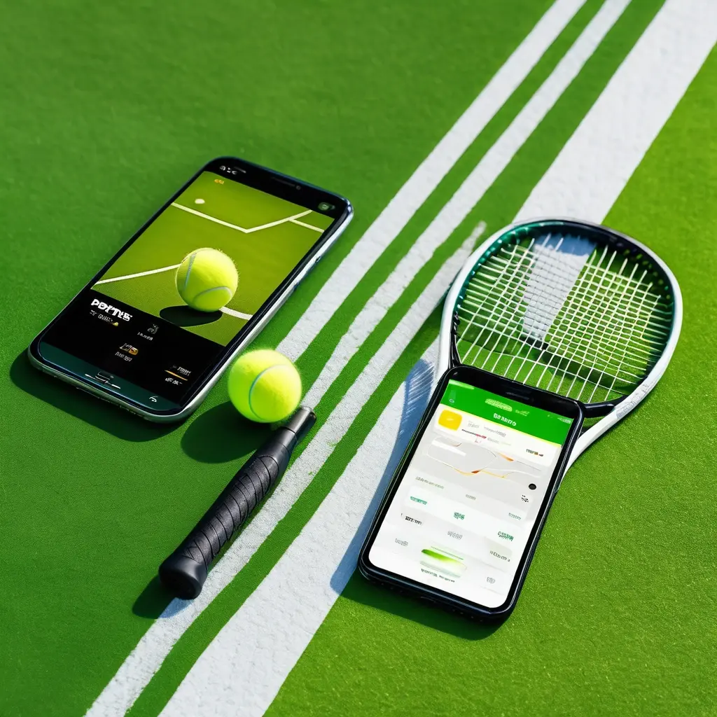 Tennis Racket and Ball on Clay Court. টেনিস র্যাকেট এবং বল।